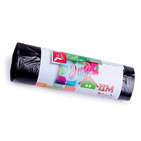 Мешки для мусора 30 л, черные, в рулоне 20 шт., ПНД, 6 мкм, 600х500 мм, Концепция Быта ЭкоДом, 601348 в зеленограде