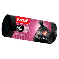 Мешки для мусора 60 л, черные, в рулоне 20 шт., ПНД, 7,4 мкм, 720х600 мм, PACLAN, 600820 в зеленограде Мешки для мусора 60 л, черные, в рулоне 20 шт., ПНД, 7,4 мкм, 720х600 мм, PACLAN, 600820 в зеленограде
