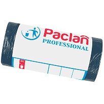 Мешки для мусора 35 л, черный, в рулоне 50 шт., ПНД, 6,2 мкм, 600х500 мм, PACLAN Professional, 604077 в зеленограде