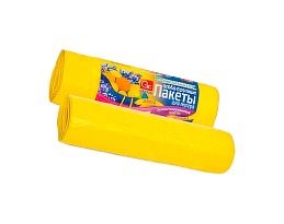 Мешки для мусора 35 л, ароматизированные, Лимон, желтые, в рулоне 10 шт., ПНД, 12 мкм, 560х530 мм, GRIFON Aroma, 101-080 Li в зеленограде