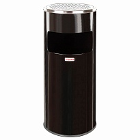 Урна с пепельницей 27 л, нержавеющая сталь, черная, LAIMA PROFESSIONAL в зеленограде Урна с пепельницей 27 л, нержавеющая сталь, черная, LAIMA PROFESSIONAL в зеленограде