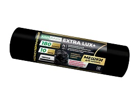 Мешки для мусора 180 л, черные, в рулоне 10 шт., ПВД, 60 мкм, 1100х930 мм, EXTRA LUX+, 1801098 в зеленограде Мешки для мусора 180 л, черные, в рулоне 10 шт., ПВД, 60 мкм, 1100х930 мм, EXTRA LUX+, 1801098 в зеленограде