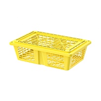 Ящик продуктовый универсальный желтый в зеленограде