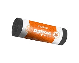 Мешки для мусора 20 л, черные, в рулоне 25 шт., ПНД, 6 мкм, 420х450 мм, SIBIRSKAYA, 101-001 S в зеленограде