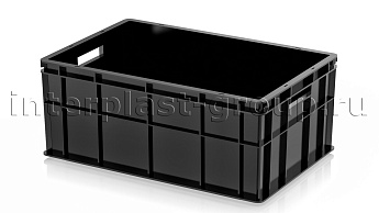 Ящик для молока, мяса, овощей и фруктов сплошной усиленный черный в зеленограде Ящик для молока, мяса, овощей и фруктов сплошной усиленный черный в зеленограде