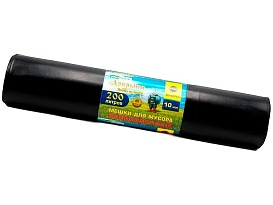 Мешки для мусора 200 л, ароматизированные, черные, в рулоне 10 шт., ПВД, 100 мкм, 1200х800 мм, Добрыня, Dob20010black в зеленограде Мешки для мусора 200 л, ароматизированные, черные, в рулоне 10 шт., ПВД, 100 мкм, 1200х800 мм, Добрыня, Dob20010black в зеленограде