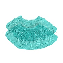 Бахилы бирюзовые 2000 шт (1000 пар), 16 мкм, однослойные, с одной резинкой, Эконом в зеленограде