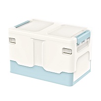 Ящик пластиковый складной белый, дно голубое, 370х240х240 мм в зеленограде