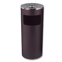 Урна металлическая с пепельницей, Титан, 29 л, черная, оцинкованная сталь в зеленограде