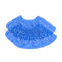 Бахилы голубые 2000 шт (1000 пар), 16 мкм, однослойные, с одной резинкой, Эконом в зеленограде