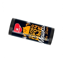 Мешки для мусора 45 л, черные, в рулоне 20 шт., ПНД, 14 мкм, 650х550 мм, Особопрочные, МП7795 в зеленограде