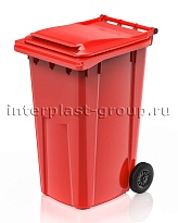 Контейнер для мусора 240 л красный облегченный 240 красный в зеленограде Контейнер для мусора 240 л красный облегченный 240 красный в зеленограде