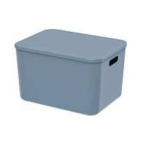 Ящик пластиковый вкладываемый синий 410х305х245 мм в зеленограде Ящик пластиковый вкладываемый синий 410х305х245 мм в зеленограде